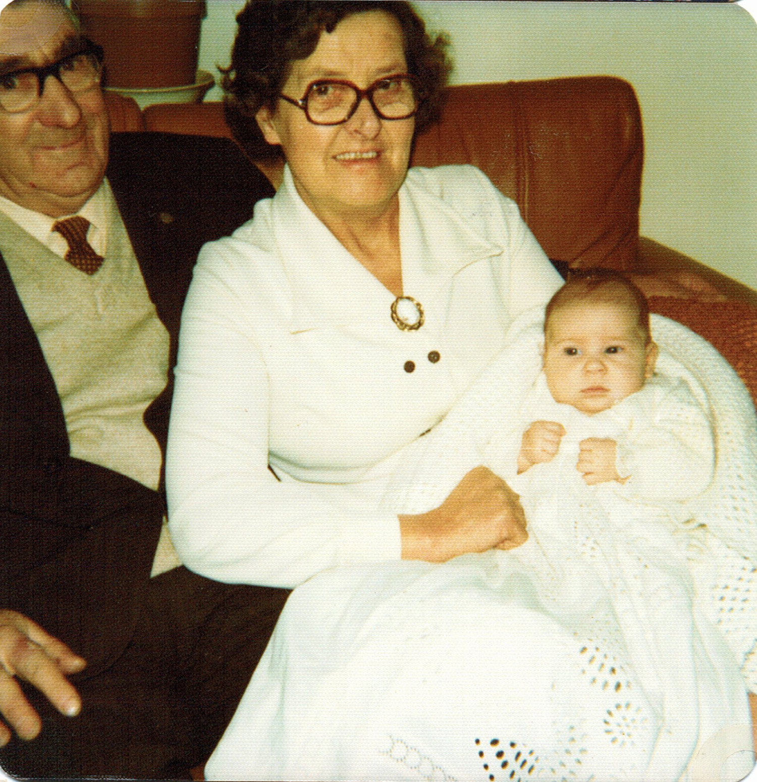 Father and Mother with baby Angela
