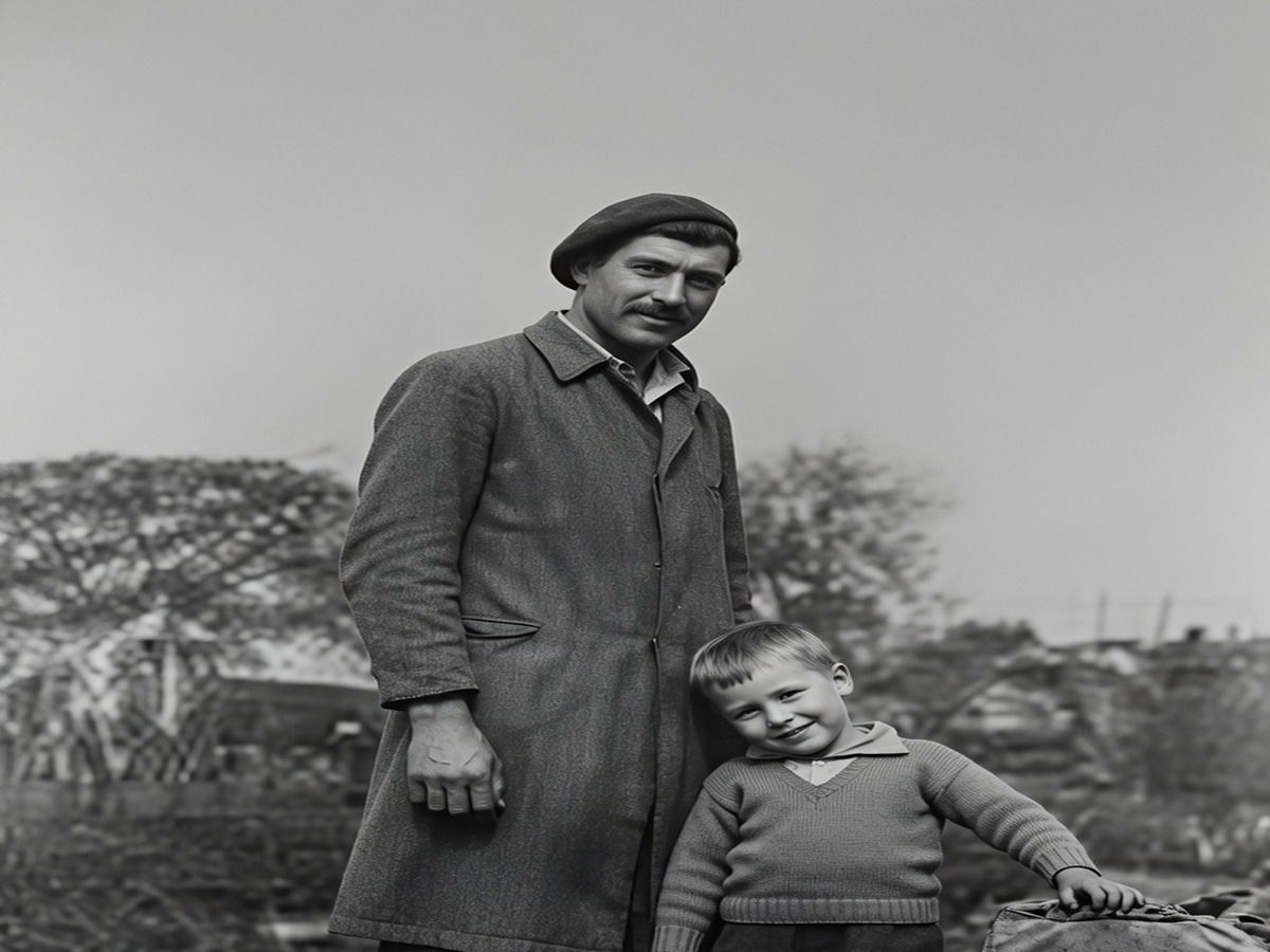 Clifford Bosomworth with Brian as a young boy