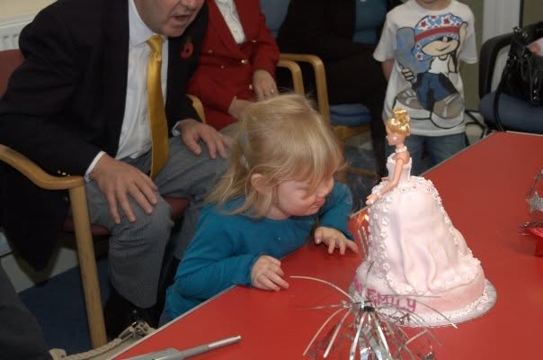 Emily's birthday with the Princess cake by Angela