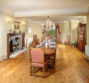 Dining room at The Burrells