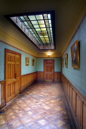 Central hall at The Burrells